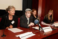 Zleva pan Helena Tetkov, student FAMU Jaroslav Kratochvl, producentka Zuzana Drailov a studentka FAMU Veronika Janekov.